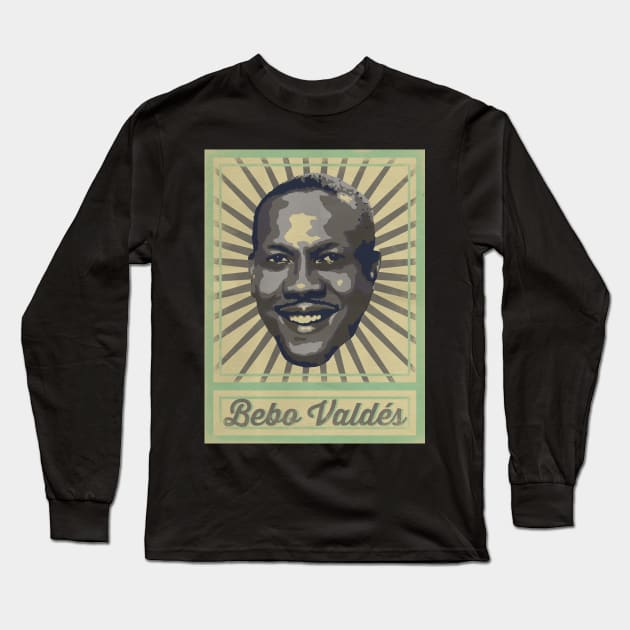 Bebo Valdés Poster Long Sleeve T-Shirt by TropicalHuman